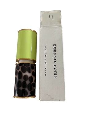 Dries Van Noten Neon Print Refillable Lipstick Case New In Box